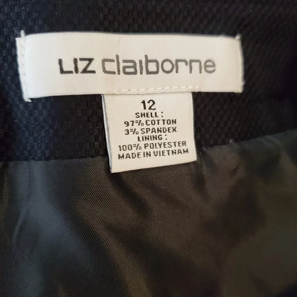 Liz Claiborne black pencil skirt‎ size 12